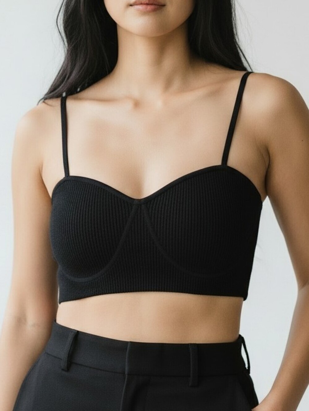 Zara Sculp Knit Bralette Top